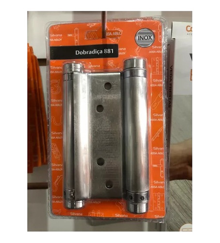 Dobradiça Porta Vai E Vem Bang Bang Reforçada 4 Pol Inox