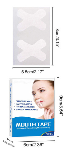 Para Cinta Adhesiva Suave Y Transparente Para La Boca, 90