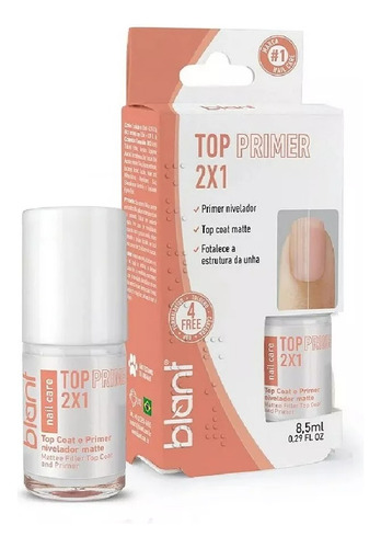 Blant Base Fortalecedora Top Primer Makeup Nail 2x1 8,5ml Cor Incolor