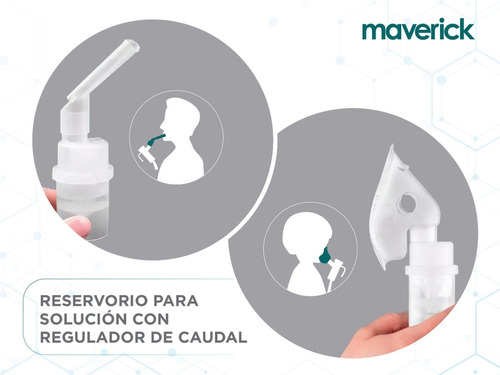 Imagen 6 de 10 de Kit Oxímetro Saturómetro Dedo + Nebulizador A Pistón Anmat