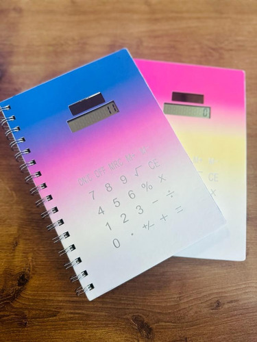 Caderno Espiral Calculadora Cores Sortidas 80f Capa Dura