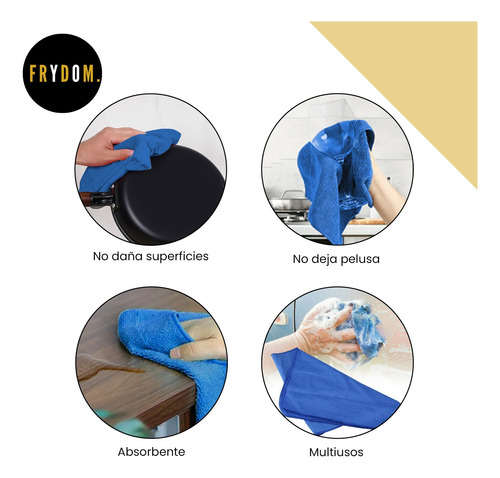 Frydom Pack 3pz Toalla Microfibra Absorbente Y Secado Rápido Rojo Lisa