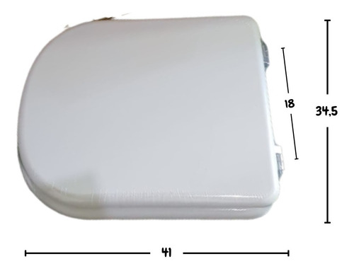 Tapa Inodoro Paravor Vogue Plus Blanco H/cromado Derpla