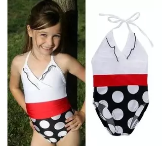 Traje De Baño Para Bebes Y Niñas 1 Pieza Importado