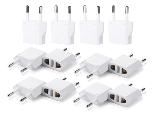Adaptador De Enchufe De Viaje Bates European Us To Eu, Paque