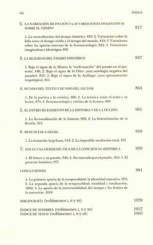 Tiempo Y Narración Iii. El Tiempo Narrado (Usado)