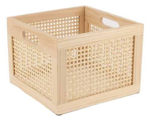 Yahuan Caja De Almacenamiento De Madera De Bambu, Cubos Orga