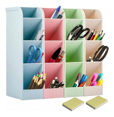 Organizador Vertical Lapiceros 4 Compartimientos Escritorio