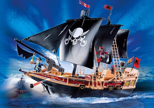 Playmobil 6678 Piraten-kampfschiff Batalla Del Barco Pirata