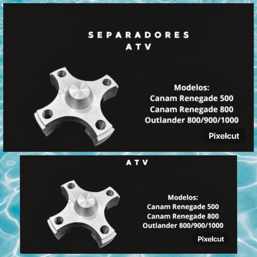 Separador De Rueda Atv Canam Renegade 500/800 Outlander 1000