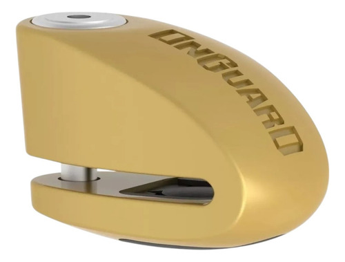 Candado De Disco Onguard 8265 Perno 10mm Con Alarma P/ Moto Color Dorado