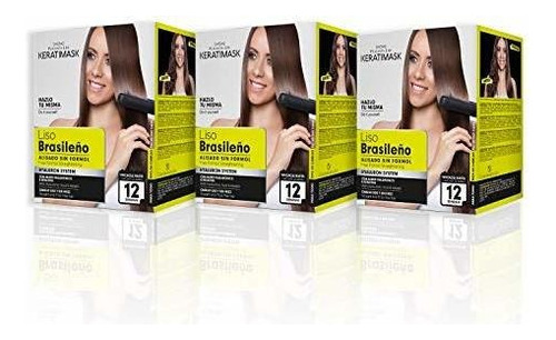 Be Natural, Brazilian Keratimask Straightening Kit, Long