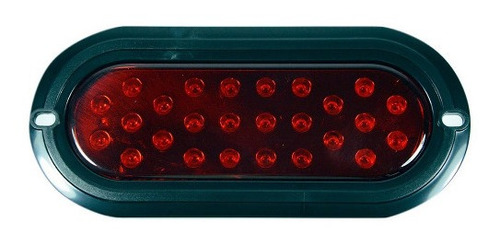 Plafon Emb Oval Brida Negra 10 Led Alta/baja Stop