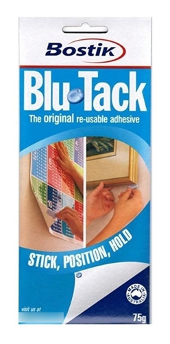 Blu-tack Original Masilla Adhesiva Reutilizable 75g