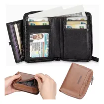 Comprar Carteras Tarjetero Cuero Hombre Billetera Monedero Caballero