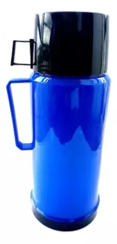 Termo de café 1 litro plástico azul QP & BS –