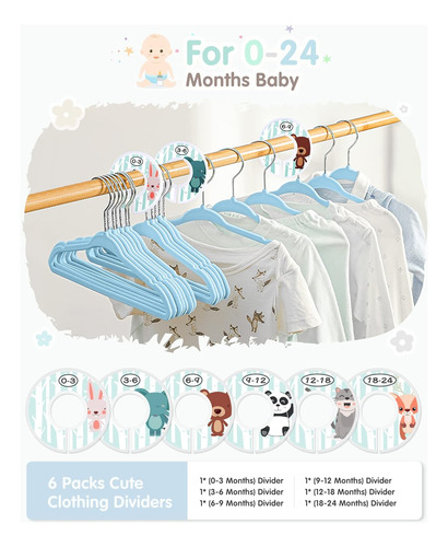 Perchas De Terciopelo Para Niños, Colgador De Bebe Antide...