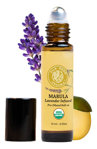 Aceite Esencial De Lavanda Organico Y Aceite De Marula, 100%