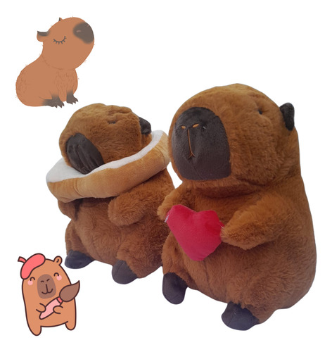 Capivara De Pelúcia Que Canta Com Voz Cenoura E Coração