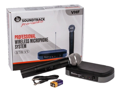 Sistema De Micrófono Inalámbrico Soundtrack Stw-v1 Vhf