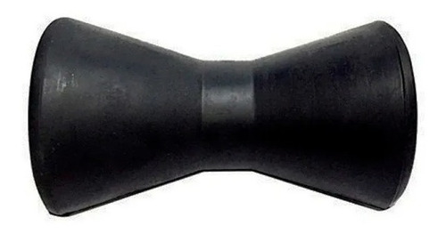 Imagen 3 de 5 de Rodillo Doble Cono Chico 150 Mm Goma Negra Trailer - Nautica