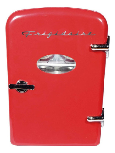 Frigobar Frigidaire Retro Mini Efmis129 Rojo 4lt 6 Latas