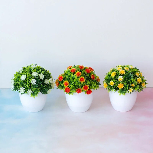 Maceta Pequeña Para Bonsáis De E Red Plants, Flores Falsas