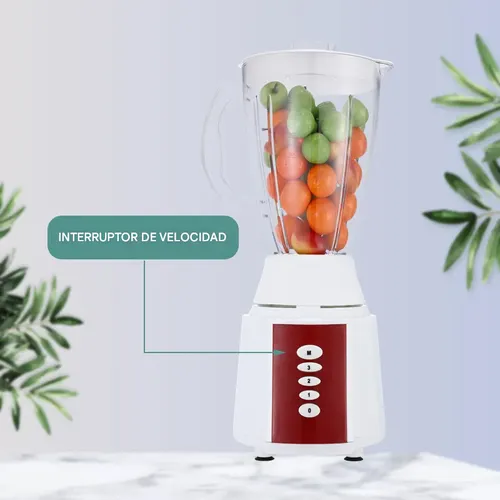 Licuadora 2 En 1 St-5503 Con Jarra De Plástico 1.5 Lts + Picadora Transparente, Potente, Versátil, Ideal Para Batidos, Salsas Y Más, Diseño Compacto Y Fácil De Limpiar Alta Calidad Everest