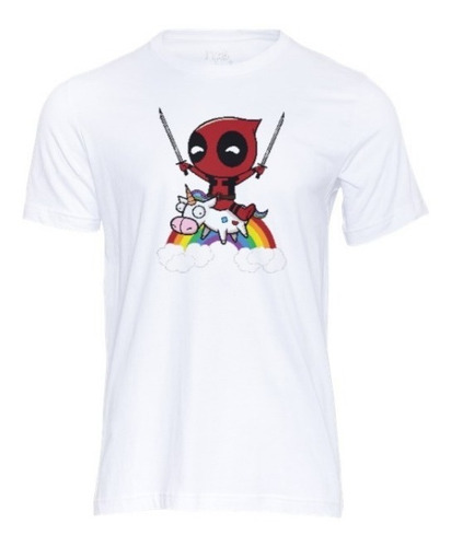 Playera Deadpool En Unicornio. Wade Wilson