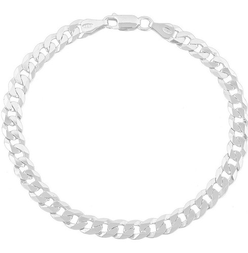 Pulseira Italiana Grumet 6mm Em Prata 925