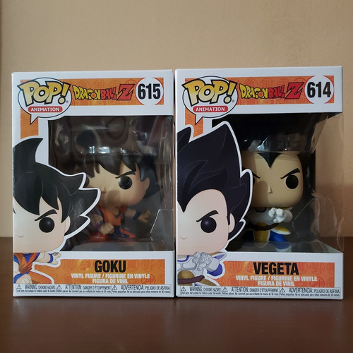 Funko Pop! Dragon Ball Z Goku #615 Y Vegeta #614 Originales (Usado)