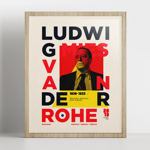 Cuadro 40x50 / Bauhaus Mies Van Der Rohe