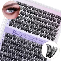 Comprar Extensiones De Pestañas 144pcs B&q Clásicas B05 Bq lash Pestañas Tupidas 8-18mm Longitudes Mixtas Curvatura D