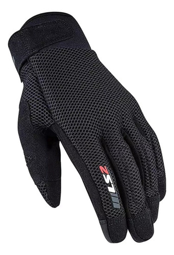 Guantes Moto Cortos Ls2 Cool Hombre Negro Talle L