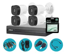 Comprar Kit Dahua Dvr 4ch + 4 Camaras Full Hd 2mp Lente2.8 Disco Ssd