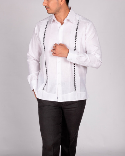 Guayabera Yucateca Camisa De Hombre Dezendo Modelo Oxkutzcab