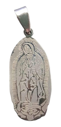 Dije Virgen De Guadalupe 3 De Acero Quirúrgico 