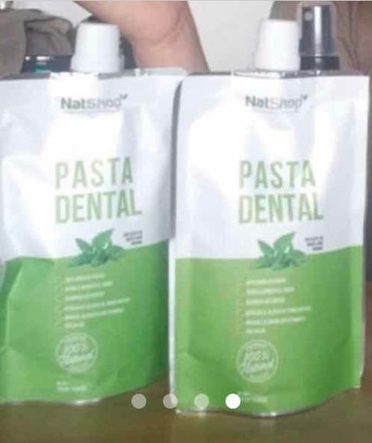 Kit 2 Pasta Dental Orgánica Ingredientes Naturales Menta