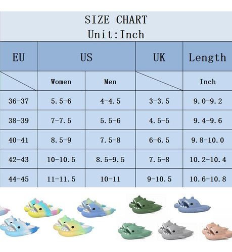2023 Sharky De Tiburon Chanclas, Sandalias Con Punta Abierta