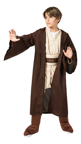 Jedi Star Wars Clássicos Traje Cosplay Infantil Halloween