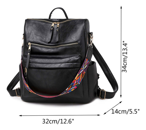 Mochila En Forma De Z Para Mujer, De Piel, Estilo Robo Y Ban