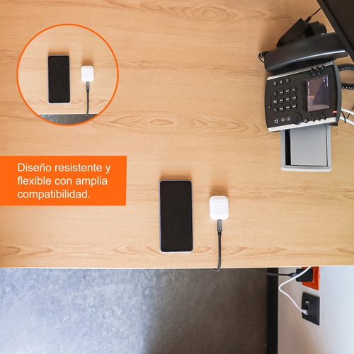 Cable Black+decker Usb-c A Lightning 2m Carga Rápida 2.4a Negro
