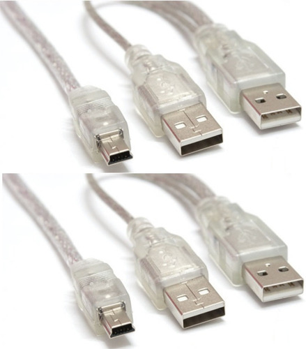 Cable Mini Usb A Usb 5pines Para Disco Duro Dvd Externo