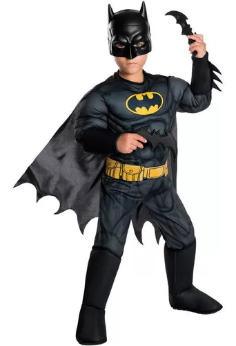 Disfraz Batman Pecho Musculoso Talla Small Para Niño