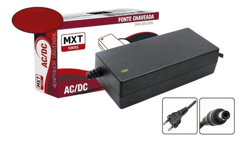 Fonte 12v 3a 36w Estabilizadora Bivolt Cftv P4 1m Mxt 146da