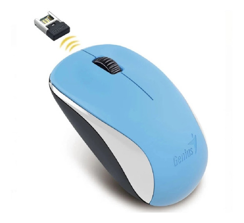 Mouse Genius Óptico Nx-7000 Azul Wireless 2.4 Ghz 1200 Dpi 