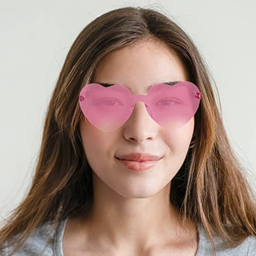 Luter 12 Gafas De Sol Sin Montura En Forma De Corazón, Gafas