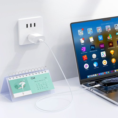 Carregador Turbo USB-C 20w Para iPhone 15 16 Plus Pro Max Samsung M31 M22 A32 A52 A51 Cor Branco Ezra