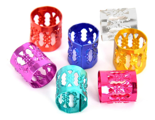 30 Anillos Trenzados Para El Cabello, Con Cuentas De Rastas