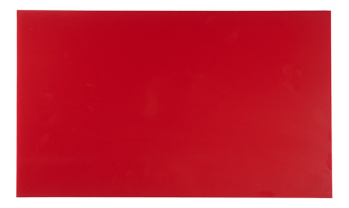 PrátiCOZ tábua placa de polietileno carnes 50x30 espesor 10mm corte reto cor vermelha